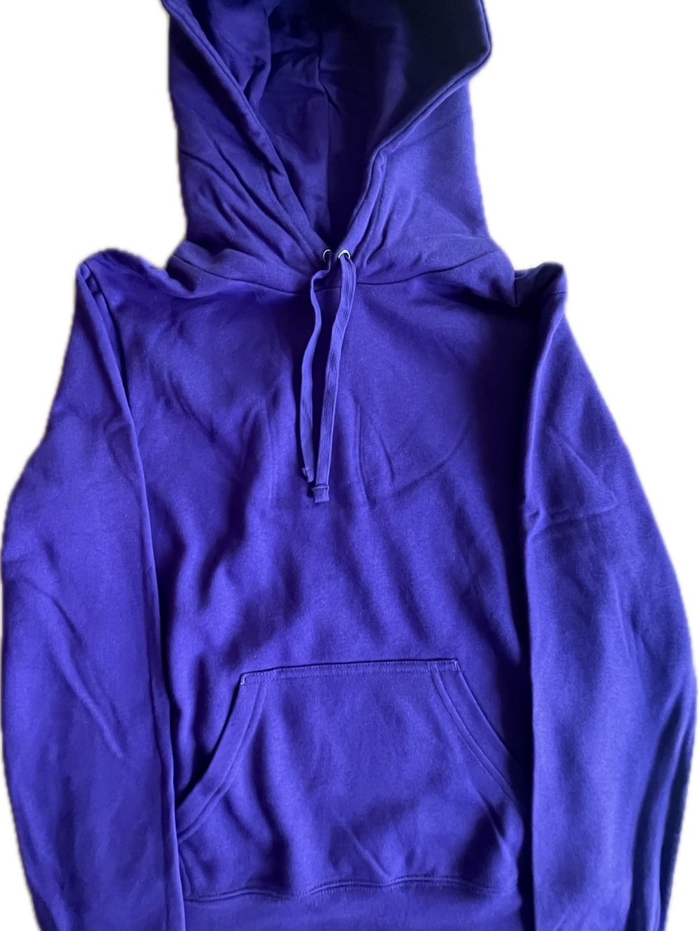 Men's Purple Hooded Pullover Sweatshirt